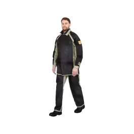 Фото товара Костюм сварщика комбинированный со спилком М2, куртка+брюки вид спереди