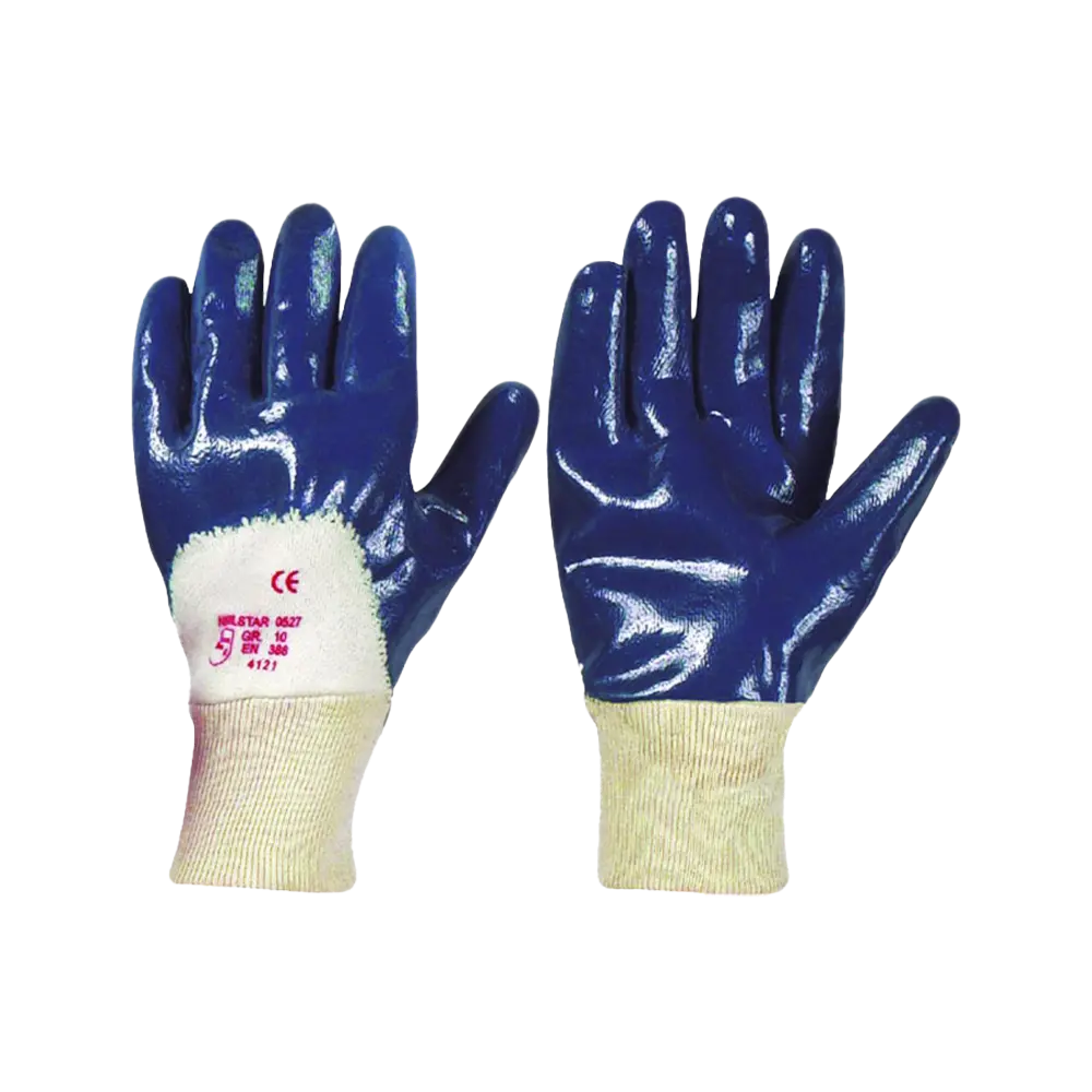 Перчатки с нитриловым частичным покрытием, манжет - резинка, арт. 0527 