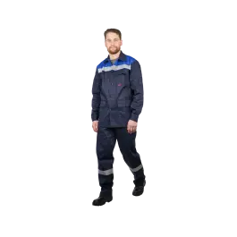 Фото товара Костюм рабочий Производственник, 100% х/б, куртка+брюки вид спереди