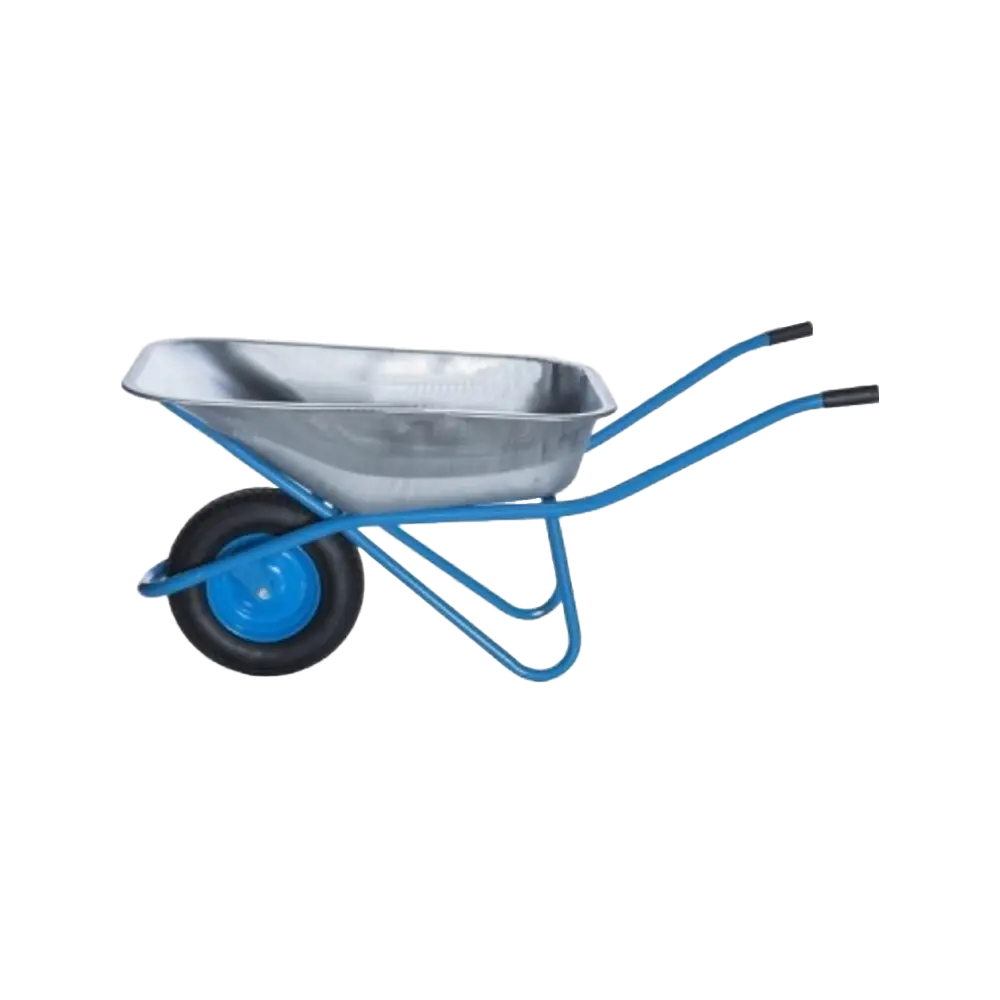 Тачка строительная 100л, 1 колесо 4.80/4.00х80 D16/12 с подшипником, синяя