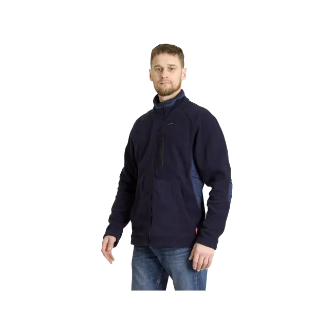 Фото товара Куртка флисовая Актив, синяя вид спереди