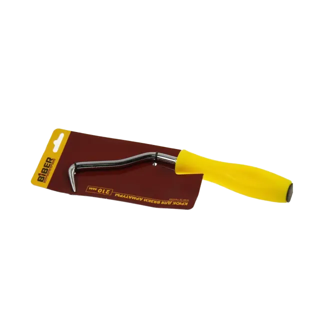 Фото товара Крючок вязальный для арматуры с подшипником (хромированная инструментальная сталь), Biber 35911 вид спереди