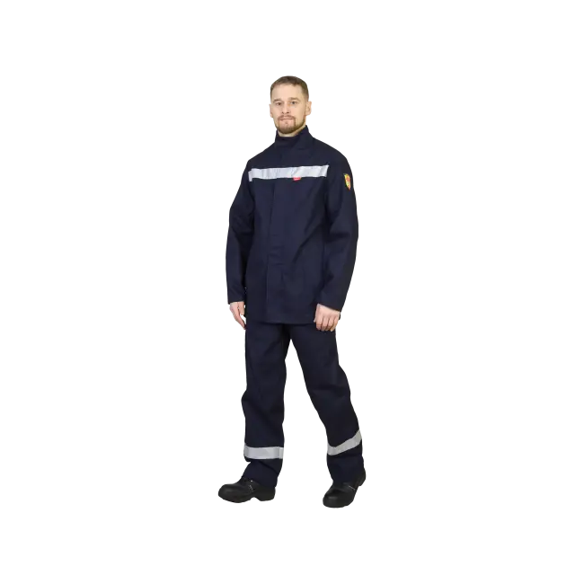 Фото товара Костюм сварщика Геркулес, куртка+брюки, темно-синий вид спереди