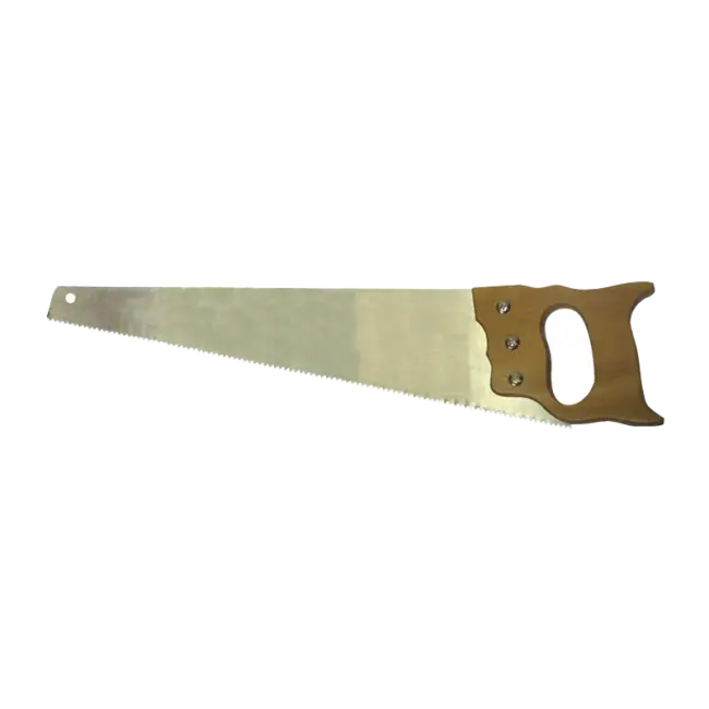 Фото товара Ножовка по дереву 2D заточка средний зуб, деревянная рукоятка 400 мм, Biber 85661 Мастер вид спереди