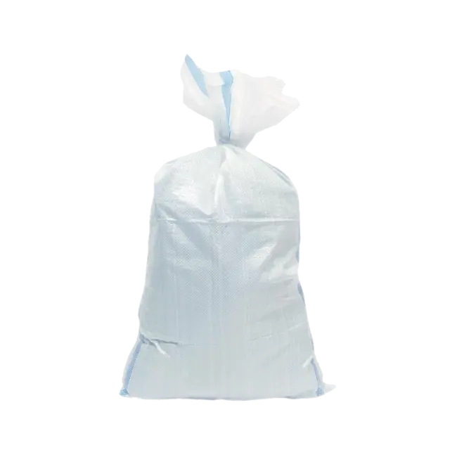 Фото товара Мешок полипропиленовый белый 55 x 95 см, 41 г, высший сорт вид спереди
