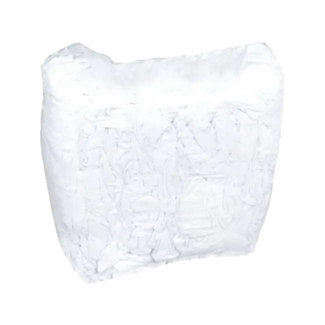 Фото товара Ветошь х/б белые простыни, 10 кг/уп вид спереди