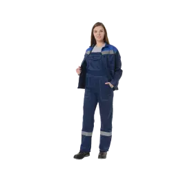 Фото товара Костюм рабочий женский Пантеон 2, куртка+полукомбинезон вид спереди