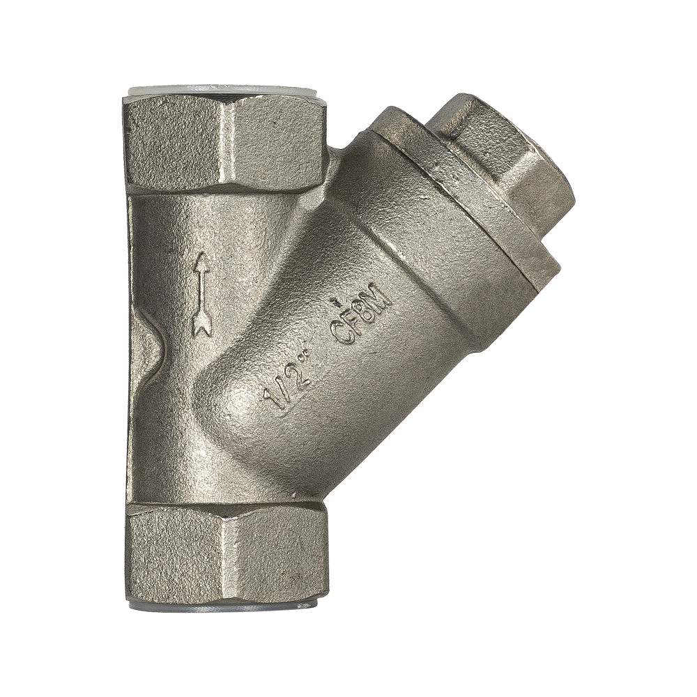 Обратный клапан муфтовый Y-тип Dn15 Pn63 (AISI316)