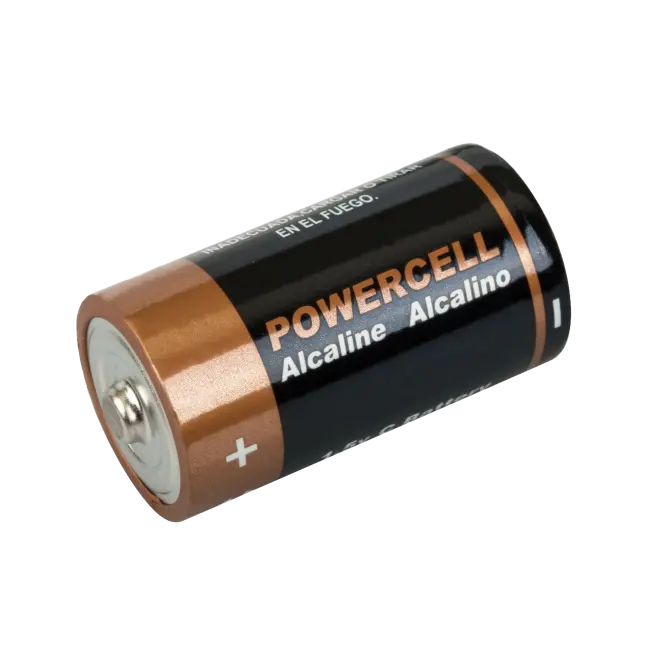 Фото товара Элемент питания щелочной (батарейка) Powercell, 1,5 V, тип С, 2 шт/уп, LR14-2BPC вид спереди