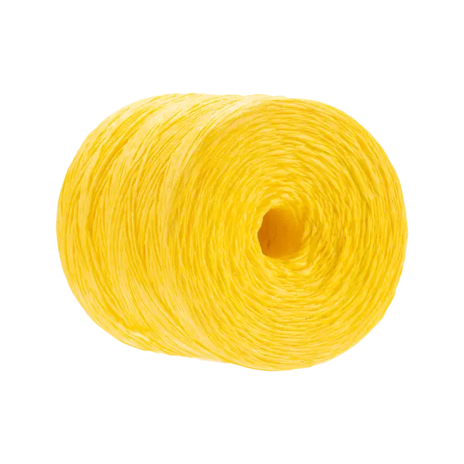 Фото товара Шпагат полипропиленовый желтый 1600 текс, 1000 г вид спереди