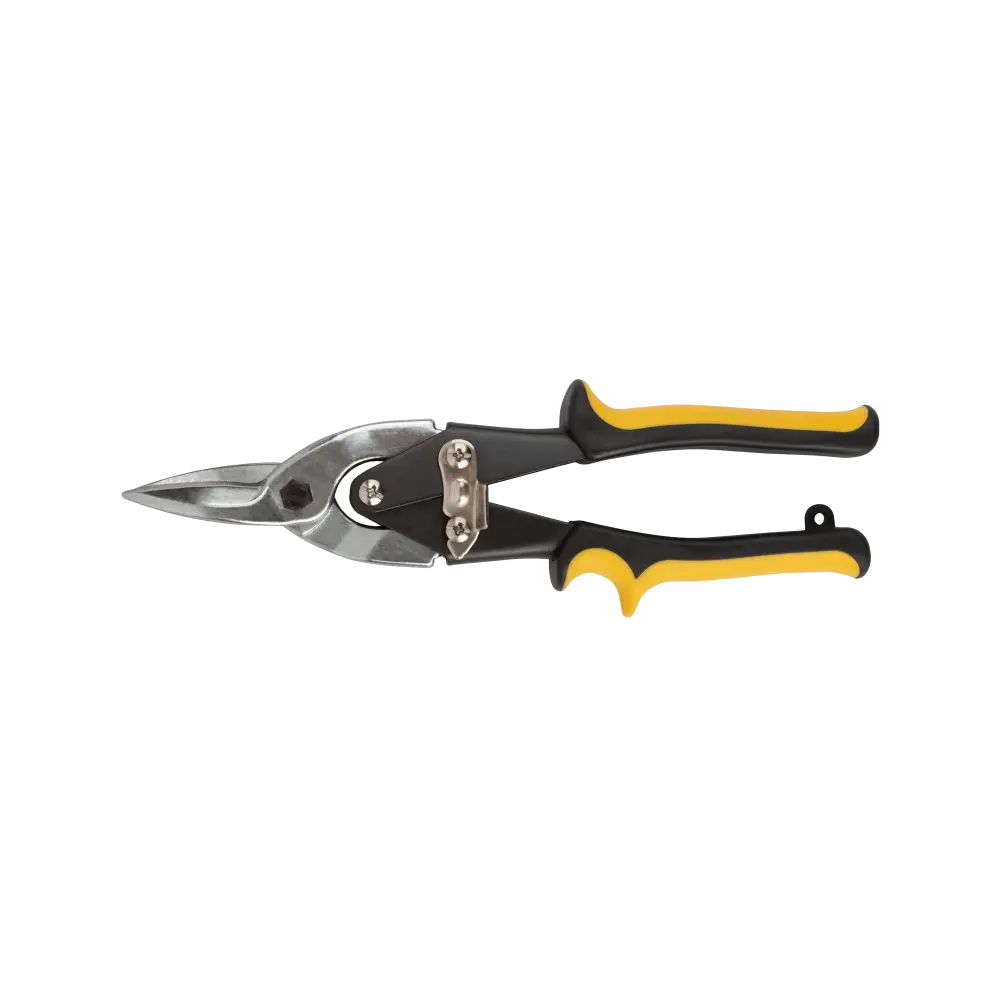 Ножницы по металлу Aviation усиленные, прорезиненные ручки, прямые 250 мм, Fit 41470