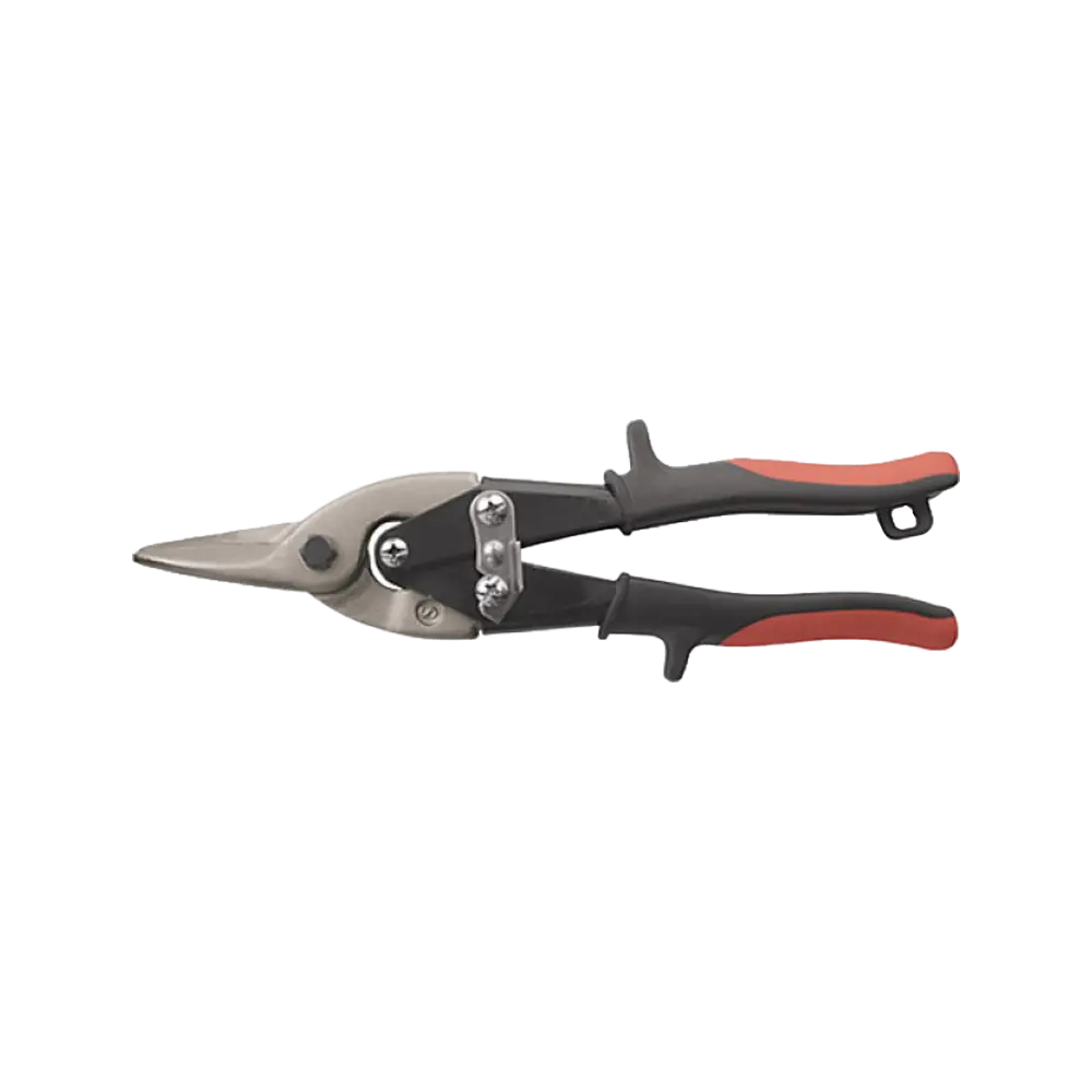 Ножницы по металлу Мастер, усиленные CrV, прорезиненные ручки, прямые 250 мм, Курс 41460