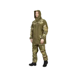 Фото товара Костюм туристический Горка, куртка+брюки, камуфляжный Мультикам вид спереди