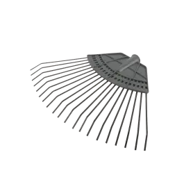Фото товара Грабли веерные пластинчатые, пластмассовая основа, 20 зубьев, Курс 76941 вид спереди