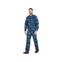 Фото товара Костюм охранника Контрол, куртка+брюки, камуфляж серый вид спереди