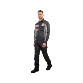 Фото товара Костюм рабочий Бренд, куртка+брюки, серый вид спереди