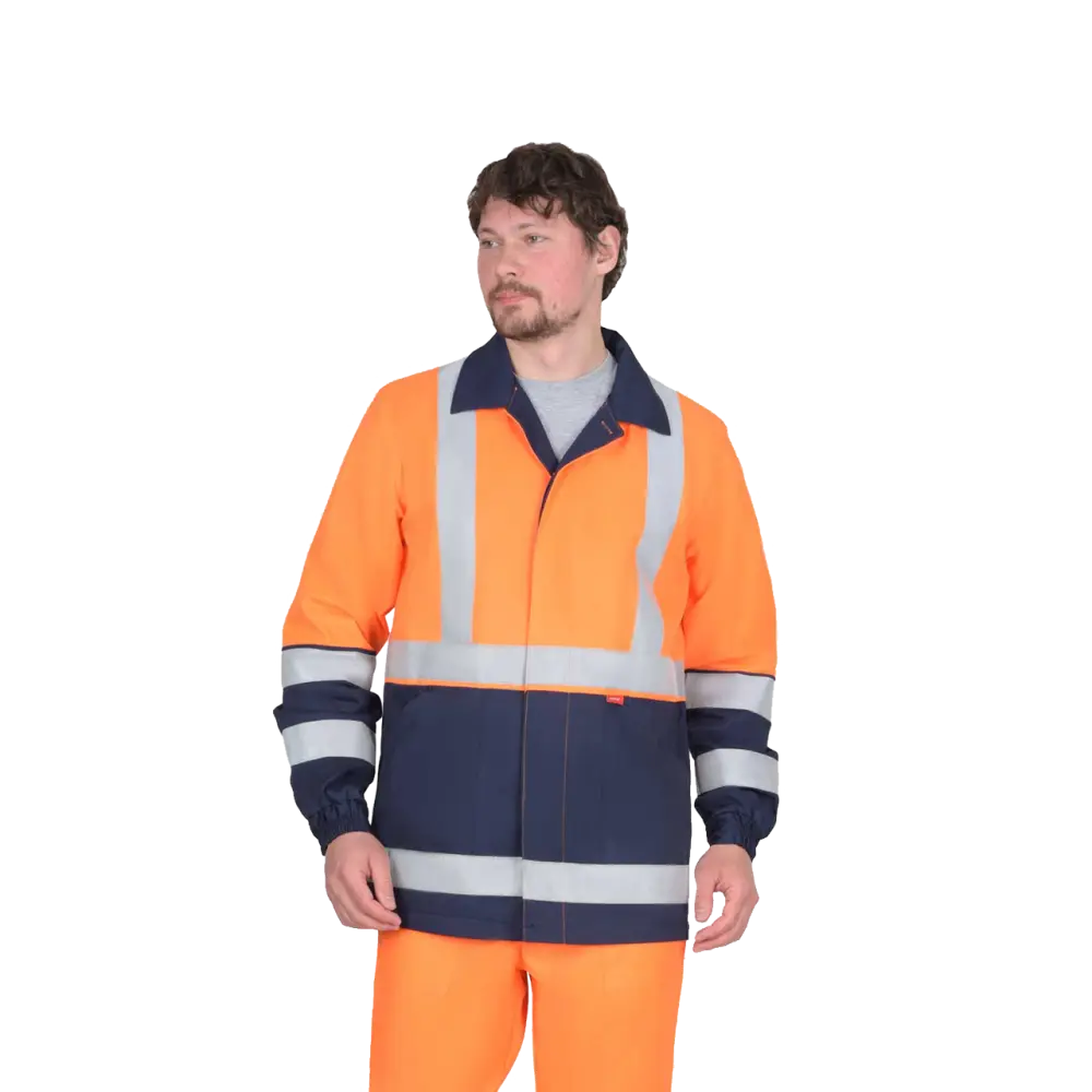 Куртка рабочая Терминал-3-Росс, оранж+темно-синий