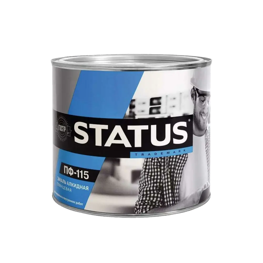 Эмаль ПФ-115 Status белая 1,8 кг