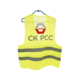 Фото товара Жилет сигнальный СОП-2 желтый (уценка лого) вид спереди
