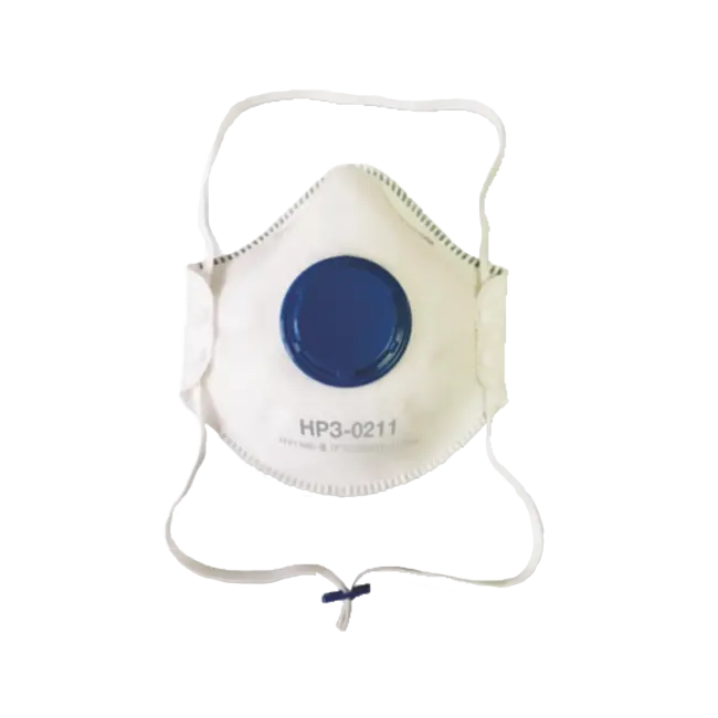 Фото товара Респиратор НРЗ-0211 FFP1 с клапаном (ан-г SPIROTEK VS 2100V; Юлия-119) с носовым зажимом и обтюратором вид спереди