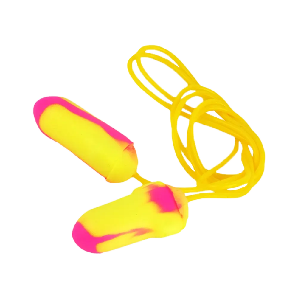 Беруши БЛОКЕР Лазер со шнурком, желто-розовые, 33 дБ, СОМЗ