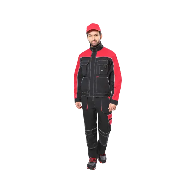 Фото товара Куртка Агат, черный с малиновым, р. 64-66/182-188 вид спереди