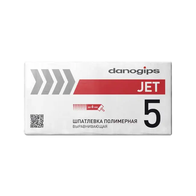 Фото товара Выравнивающая полимерная шпатлевка, DANO JET 5, 25 кг вид спереди