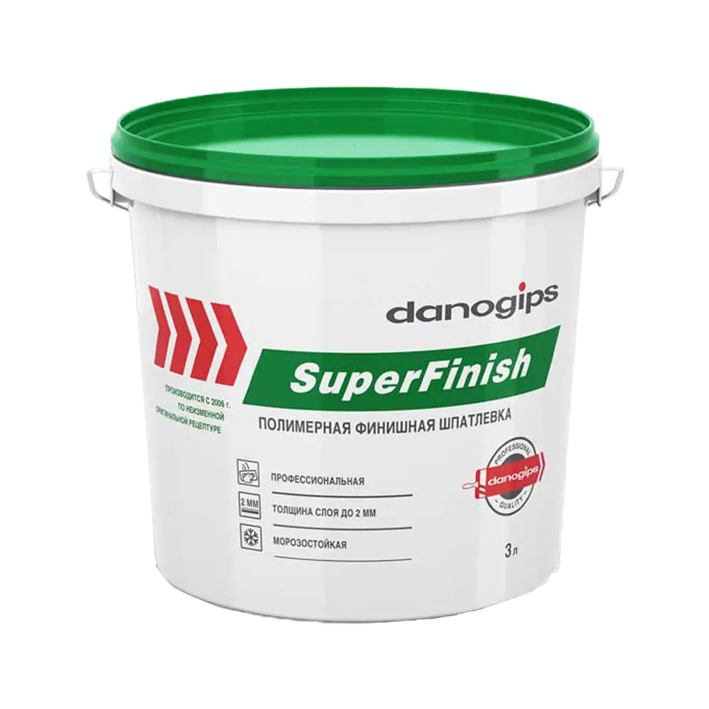 Шпатлевка готовая DANOGIPS SuperFinish, 17 л/28 кг