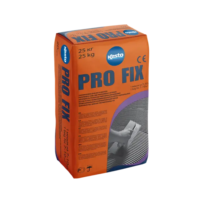 Фото товара Клей для плитки Kesto Pro Fix, 25 кг вид спереди