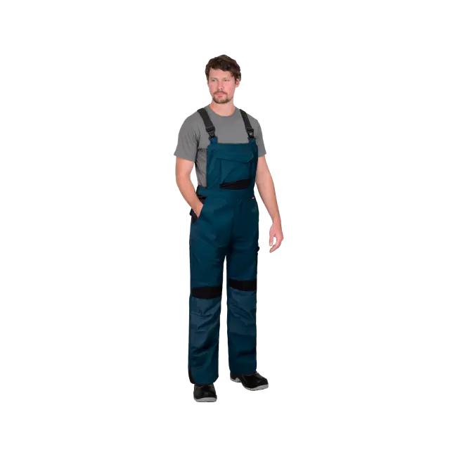 Фото товара Полукомбинезон рабочий Цитрин, морена+черный вид спереди