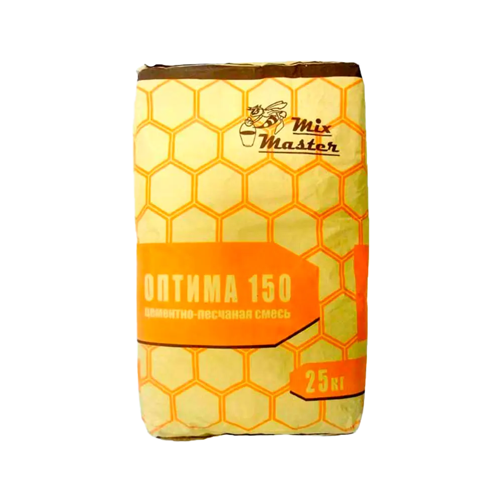 Цементно-песчаная смесь МиксМастер Оптима М150, 25 кг