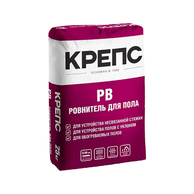 Фото товара Ровнитель первичный Крепс РВ, 25 кг вид спереди