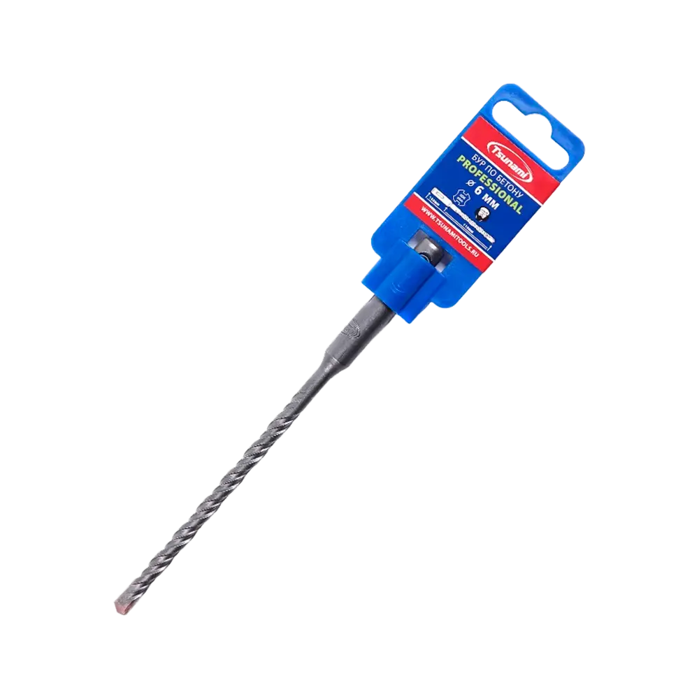 Бур SDS-plus по бетону 6 х 160 мм Tsunami PROFF