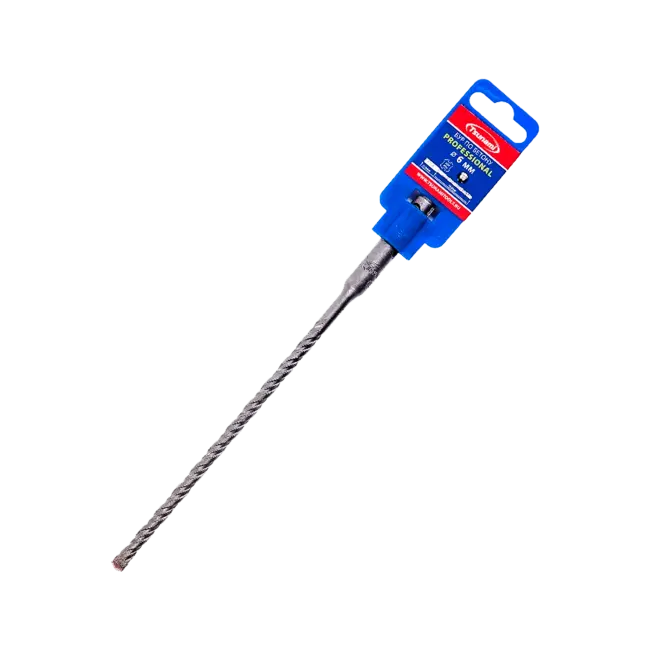 Фото товара Бур SDS-plus по бетону 6 х 210 мм Tsunami PROFF вид спереди