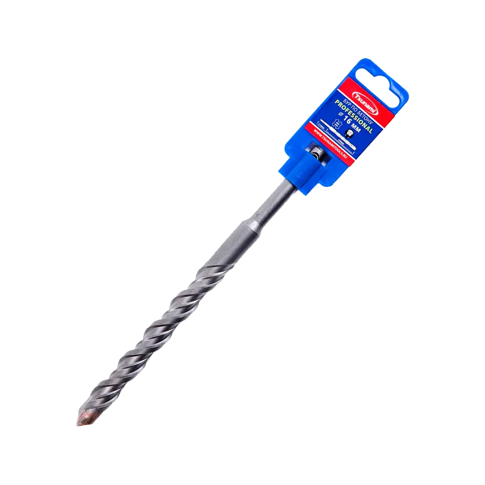 Бур SDS-plus по бетону 16 х 210 мм Tsunami PROFF
