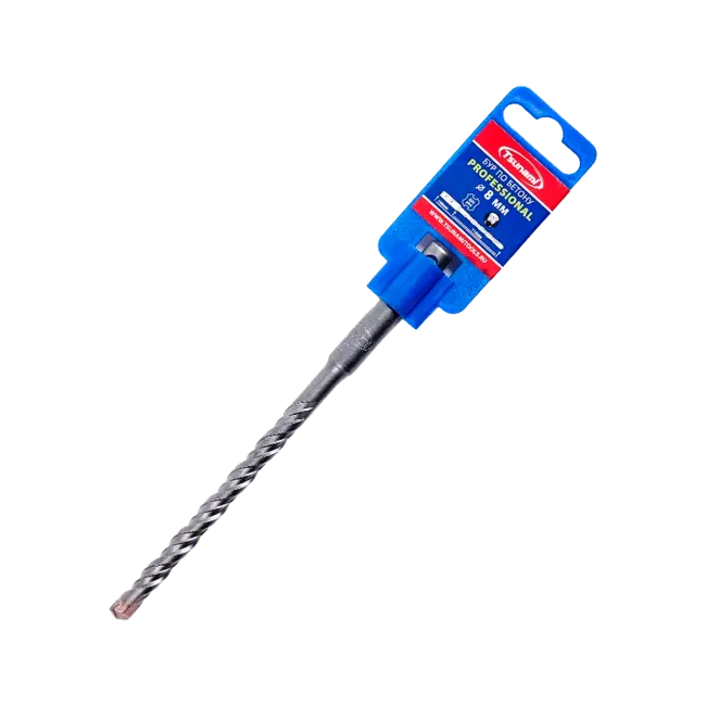 Фото товара Бур SDS-plus по бетону 8 х 160 мм Tsunami PROFF вид спереди