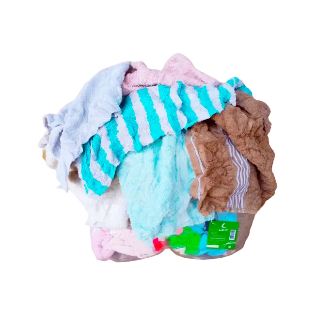 Фото товара Ветошь Laut, махра цветная 10 кг вид спереди