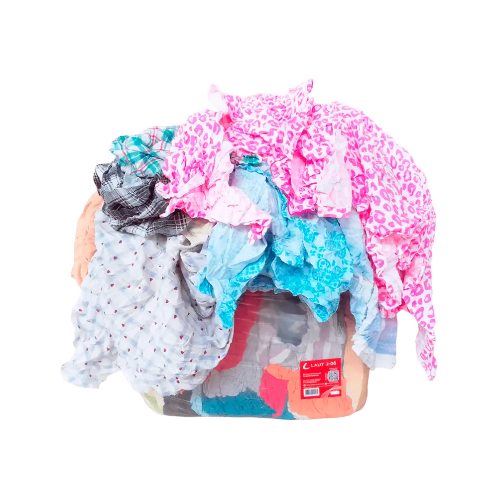 Ветошь Laut, фланель цветная 10 кг