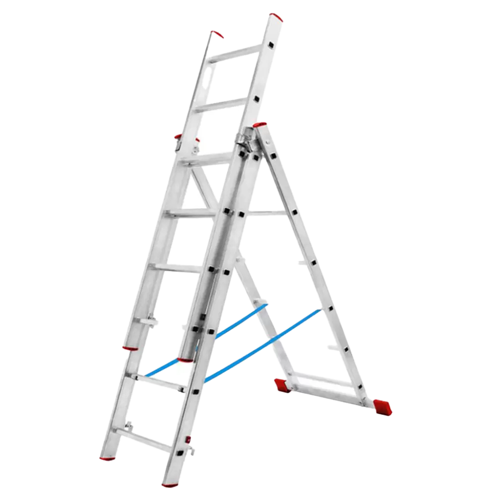 Лестница трехсекционная алюминиевая 03 x 11 Алюмет 5311