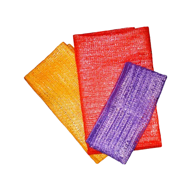 Фото товара Сетка-мешок овощная полипропиленовая 30 х 47 см, красная, сиреневая вид спереди