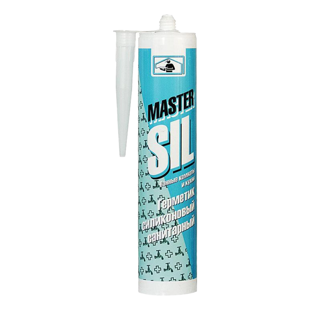 Герметик Mastersil силиконовый санитарный бесцветный 310мл