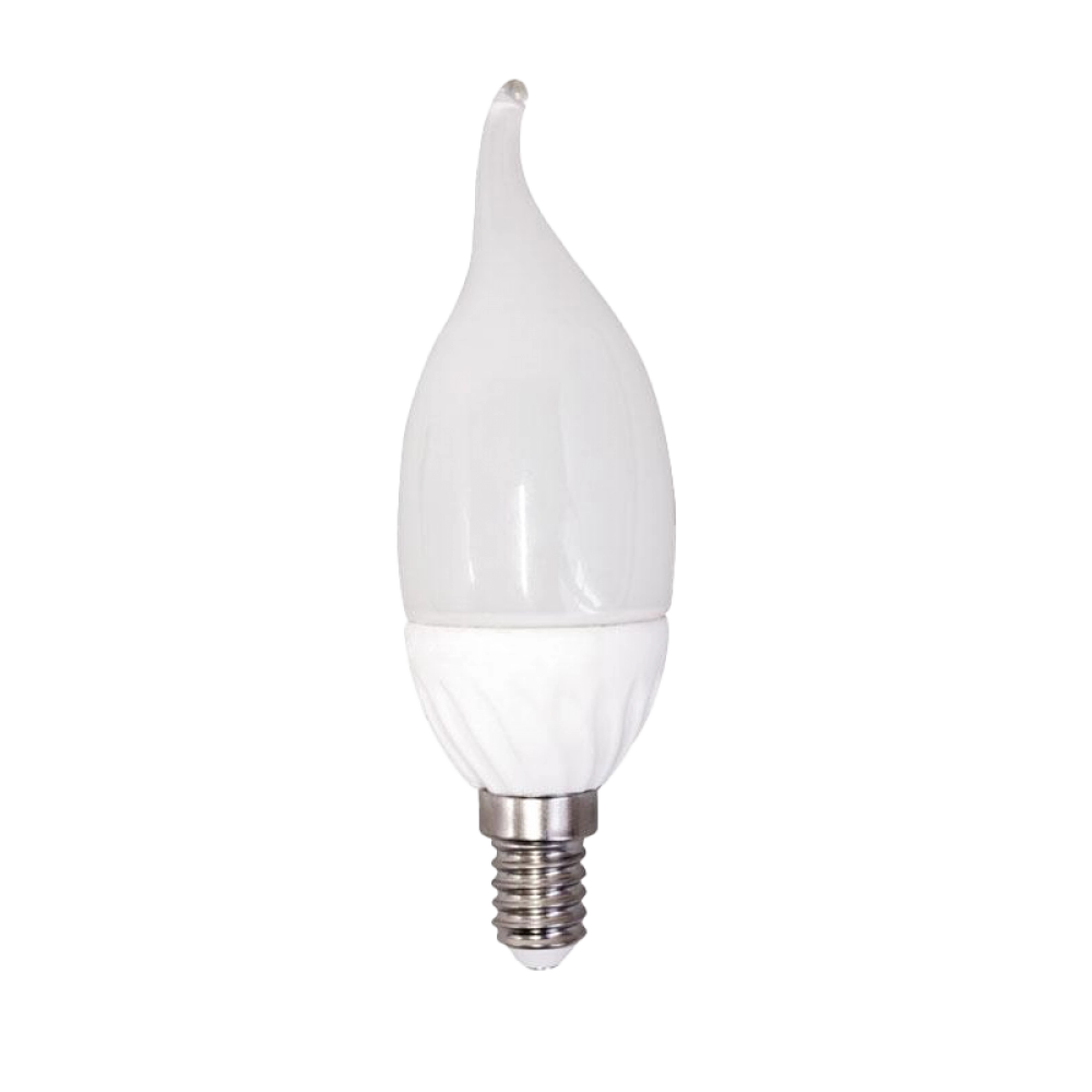 Светодиодная лампа Irled CF37 E14 4W-W-N свеча на ветру