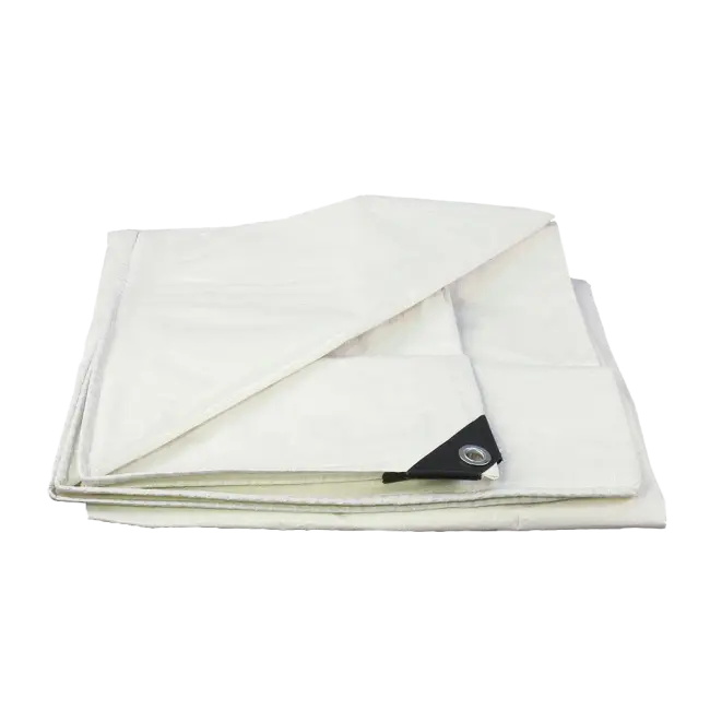 Фото товара Тент полипропиленовый 08 x 10 м 90 г/м2 белый  вид спереди