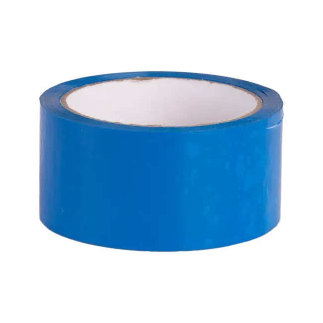 Фото товара Клейкая лента полипропиленовая 48мм х 50м / 45мкм синяя вид спереди