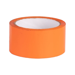 Фото товара Клейкая лента полипропиленовая 48мм х 50м / 45мкм оранжевая вид спереди