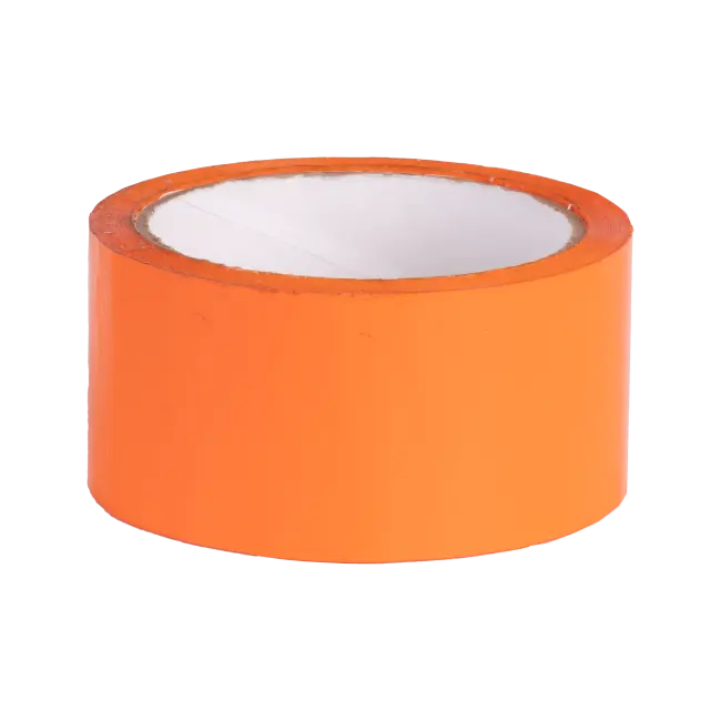 Фото товара Клейкая лента полипропиленовая 48мм х 50м / 45мкм оранжевая вид спереди