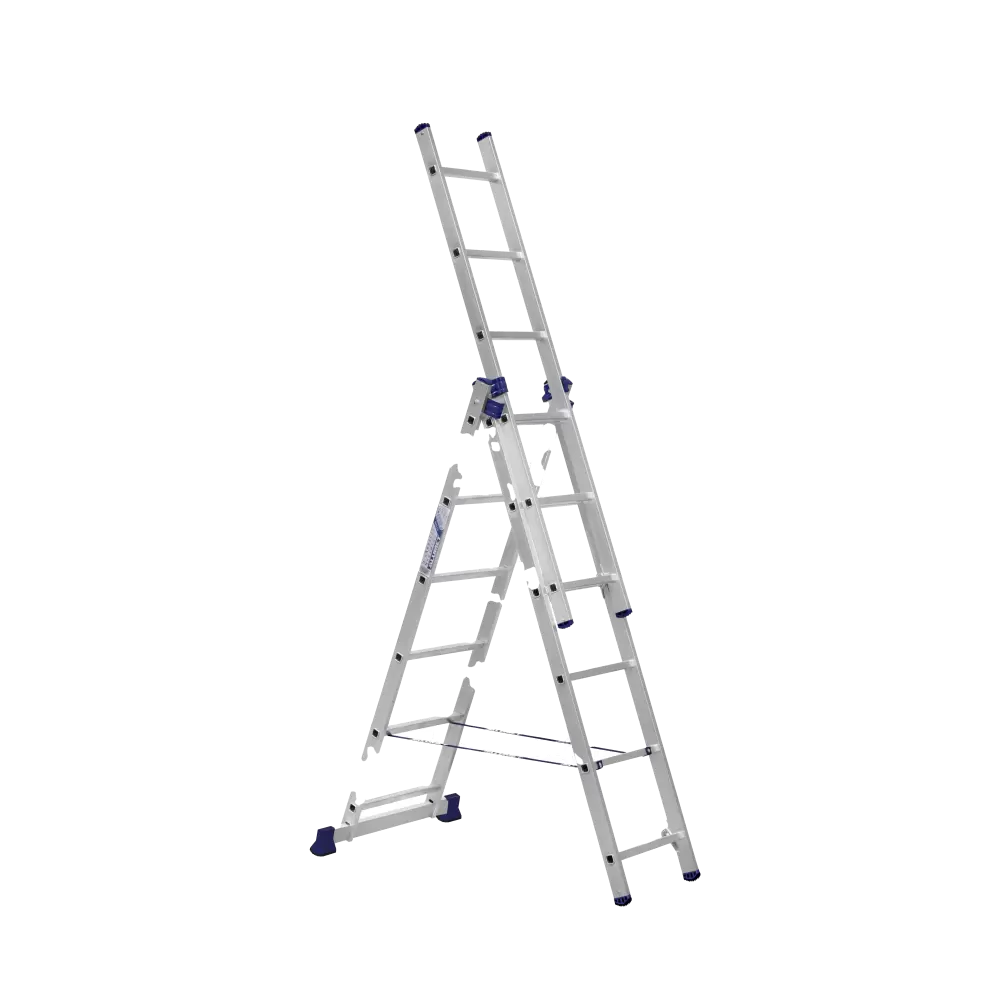 Лестница трехсекционная алюминиевая 03 х 06 Алюмет 5306