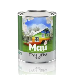 Фото товара Грунтовка МАЙ ГФ-021 красно-коричневая, 0,9 кг вид спереди