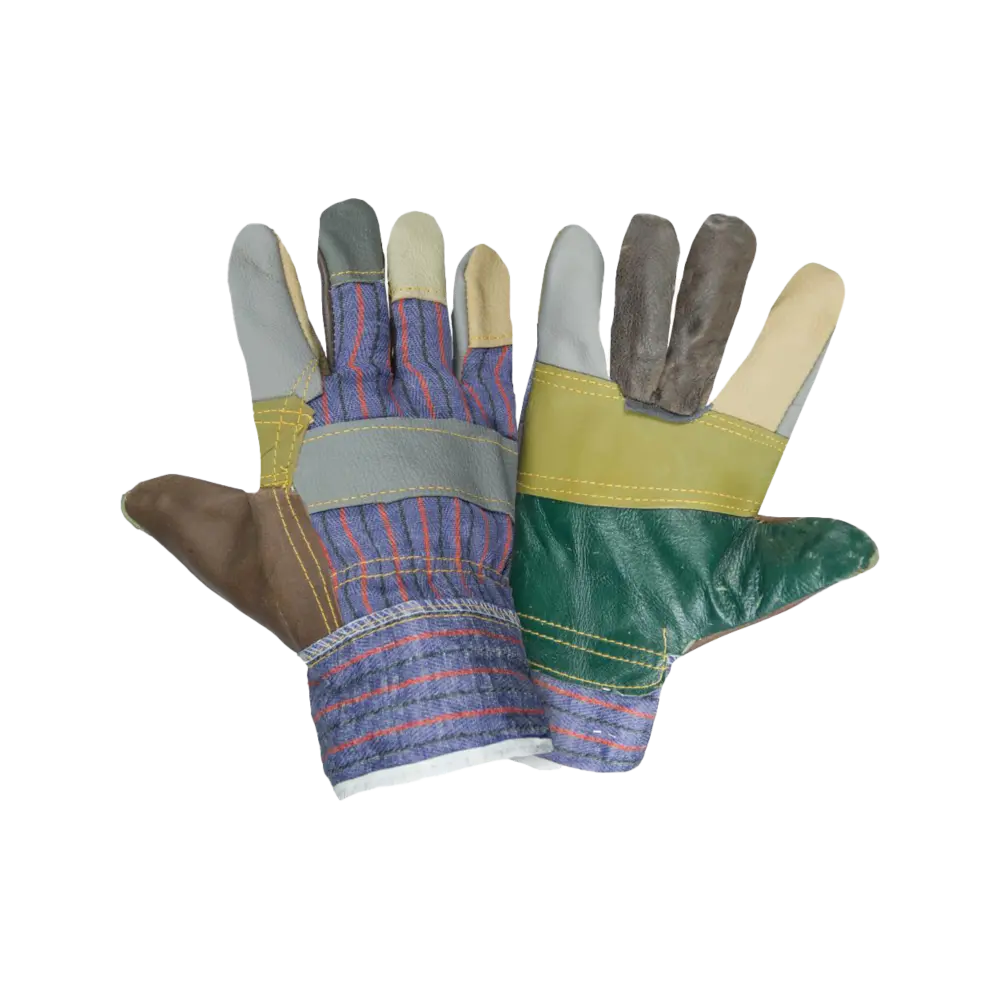 Перчатки кожаные комбинированные Радуга, арт. 0135 эко