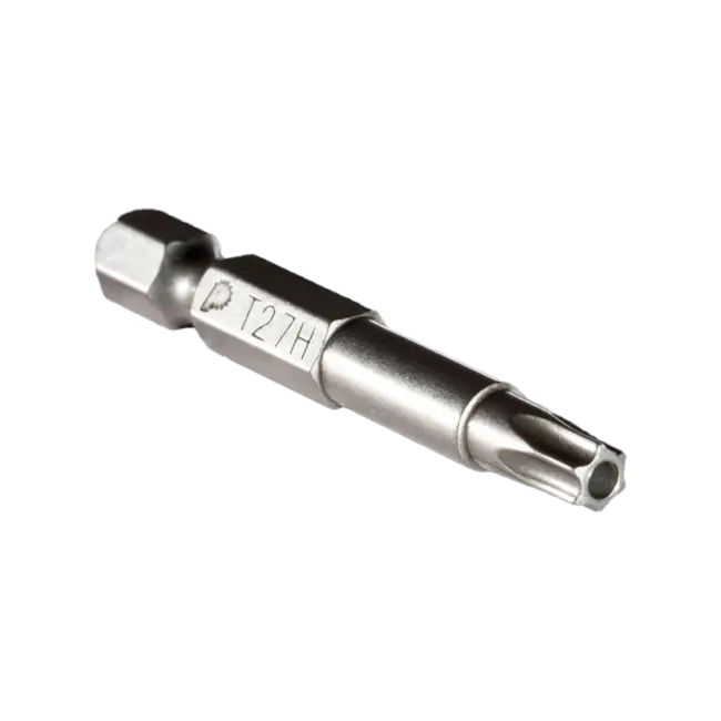Фото товара Бита отверточная Torx Tamper 27 х 50 мм 2 шт/уп, Практика 776-478 Профи вид спереди